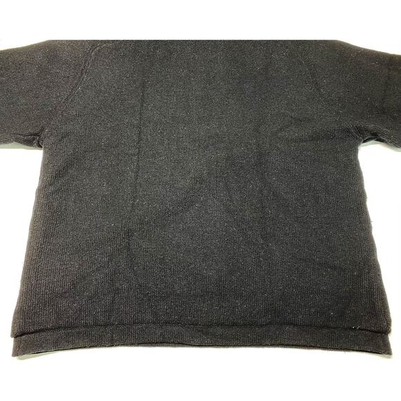 Adidas Wool Sweater Mens XLarge Zip Pullover Black Lined Heavy Thick XL *Flaw - Picture 10 of 12